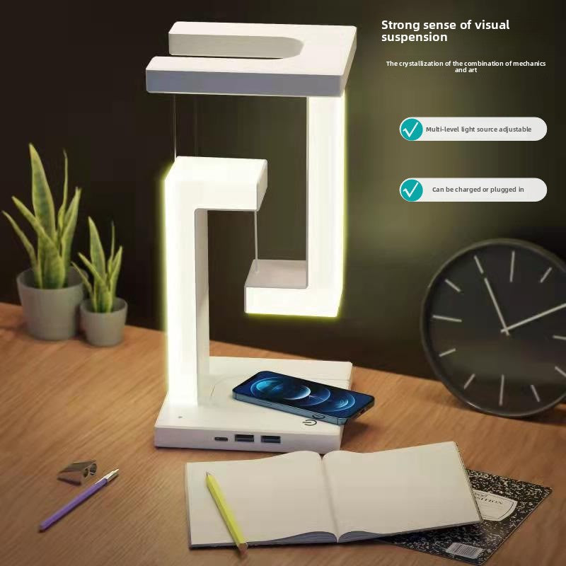 Suspended Wireless Charging LED Table Lamp
