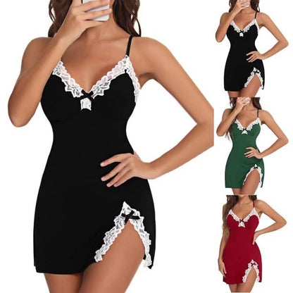 Suspender Backless Nightgown Set