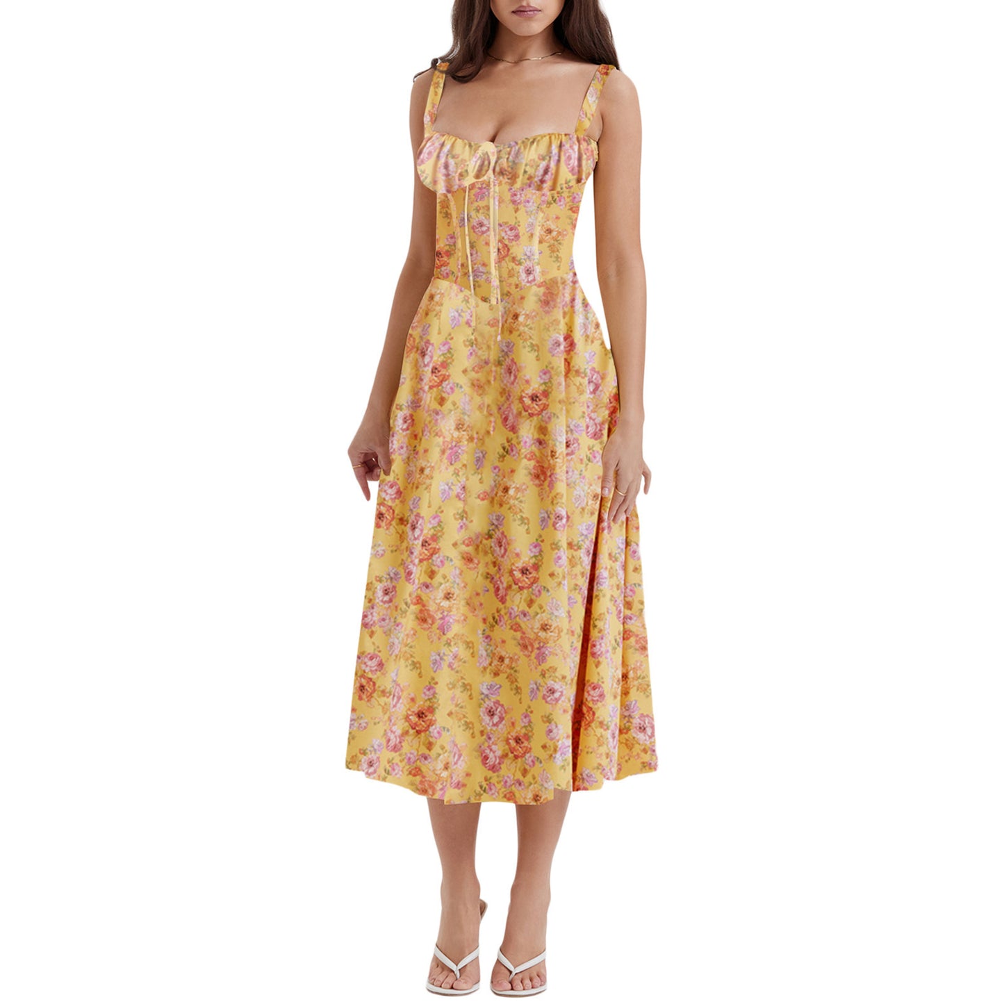 Suspender Gentle Style Dress
