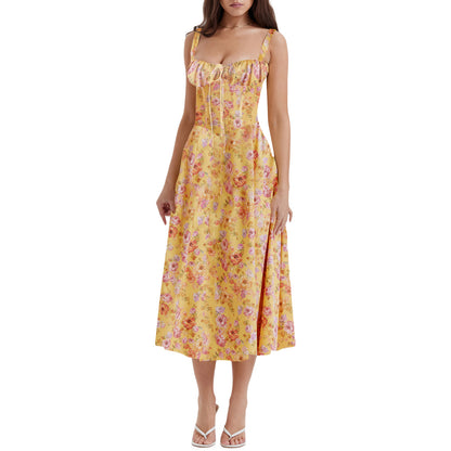 Suspender Gentle Style Dress