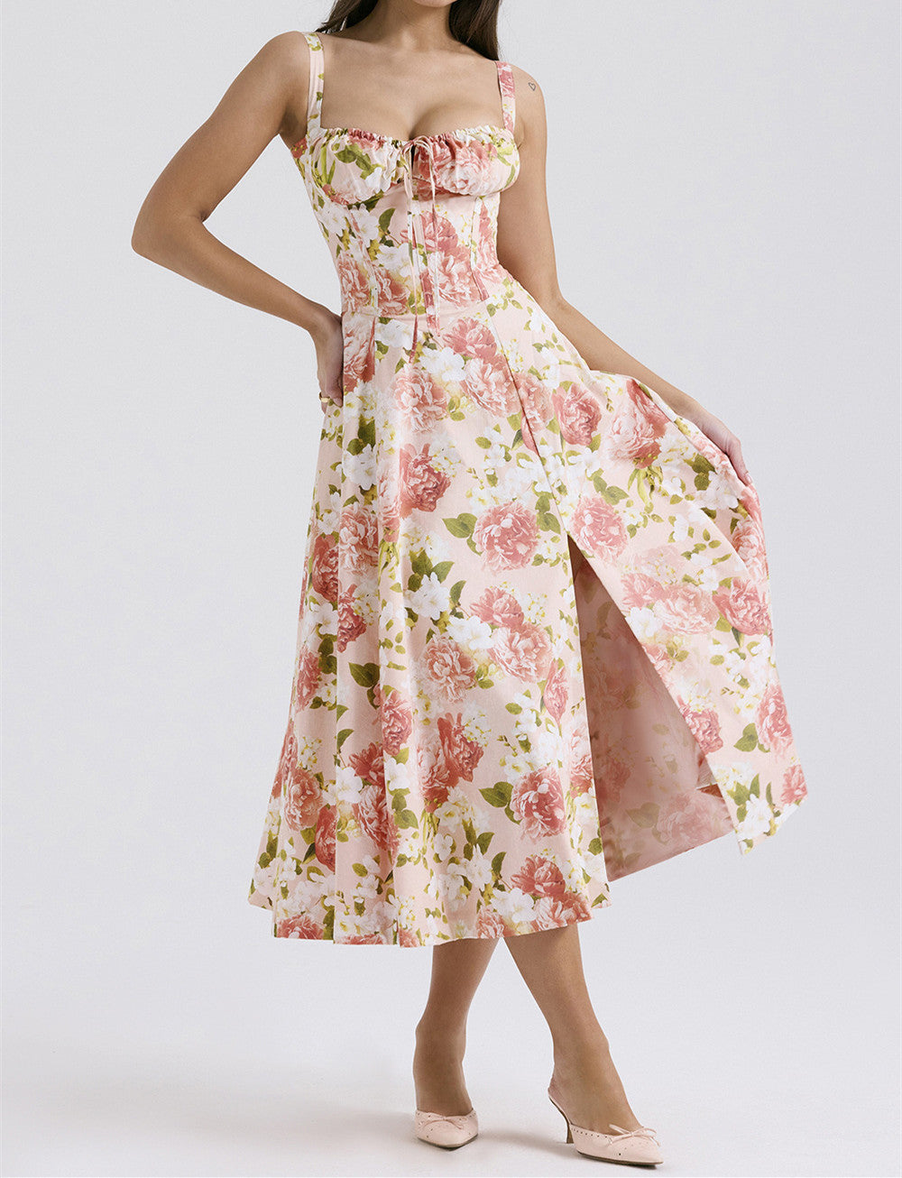 Suspender Gentle Style Dress