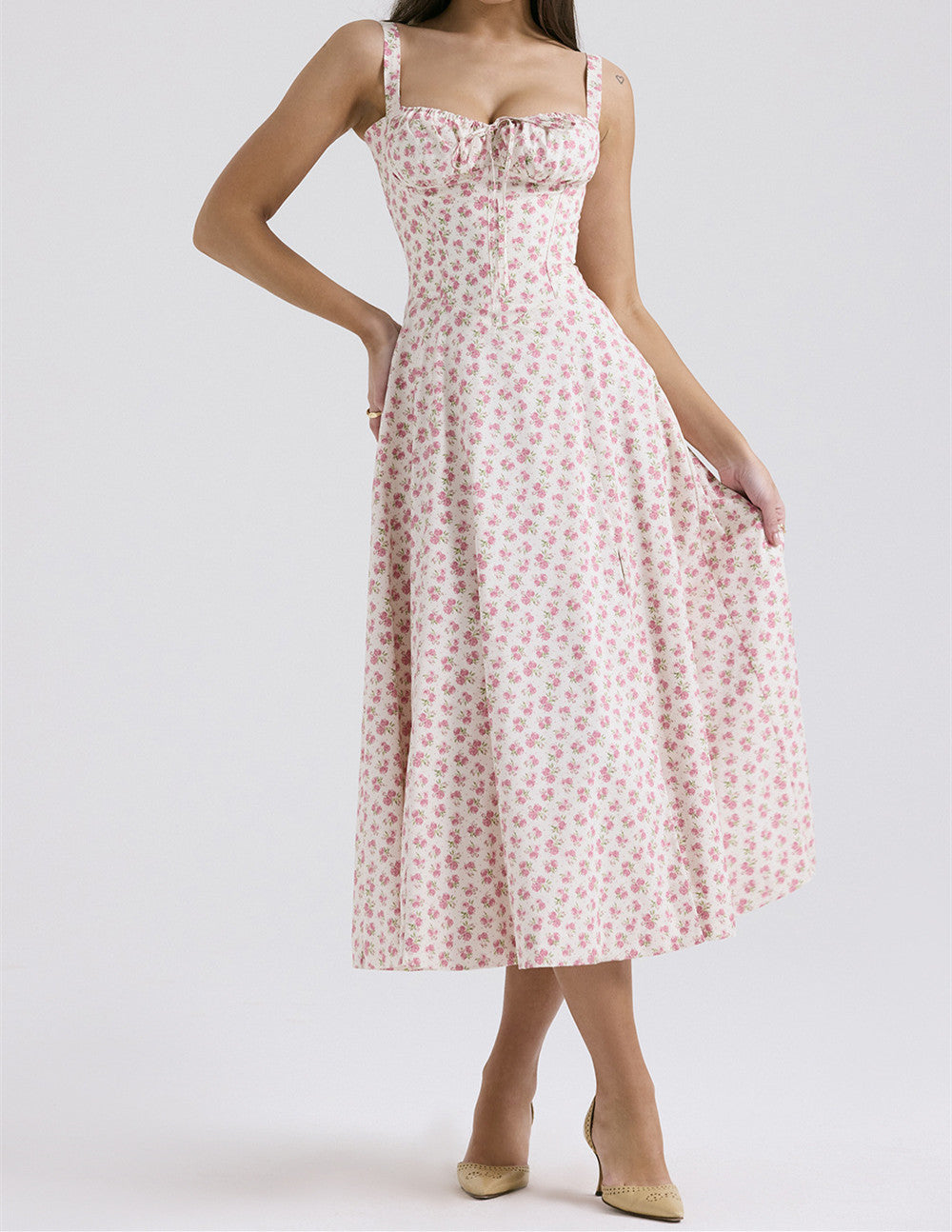 Suspender Gentle Style Dress