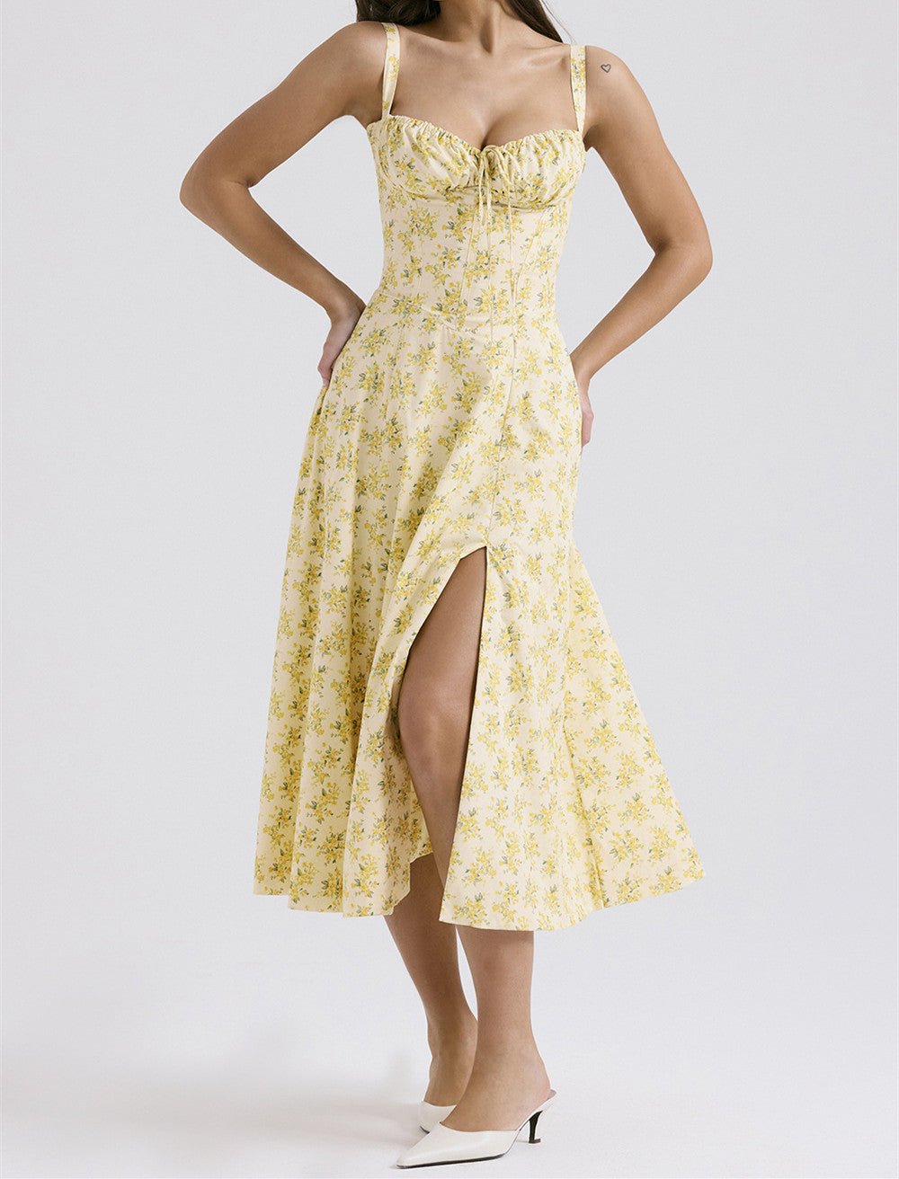 Suspender Gentle Style Dress