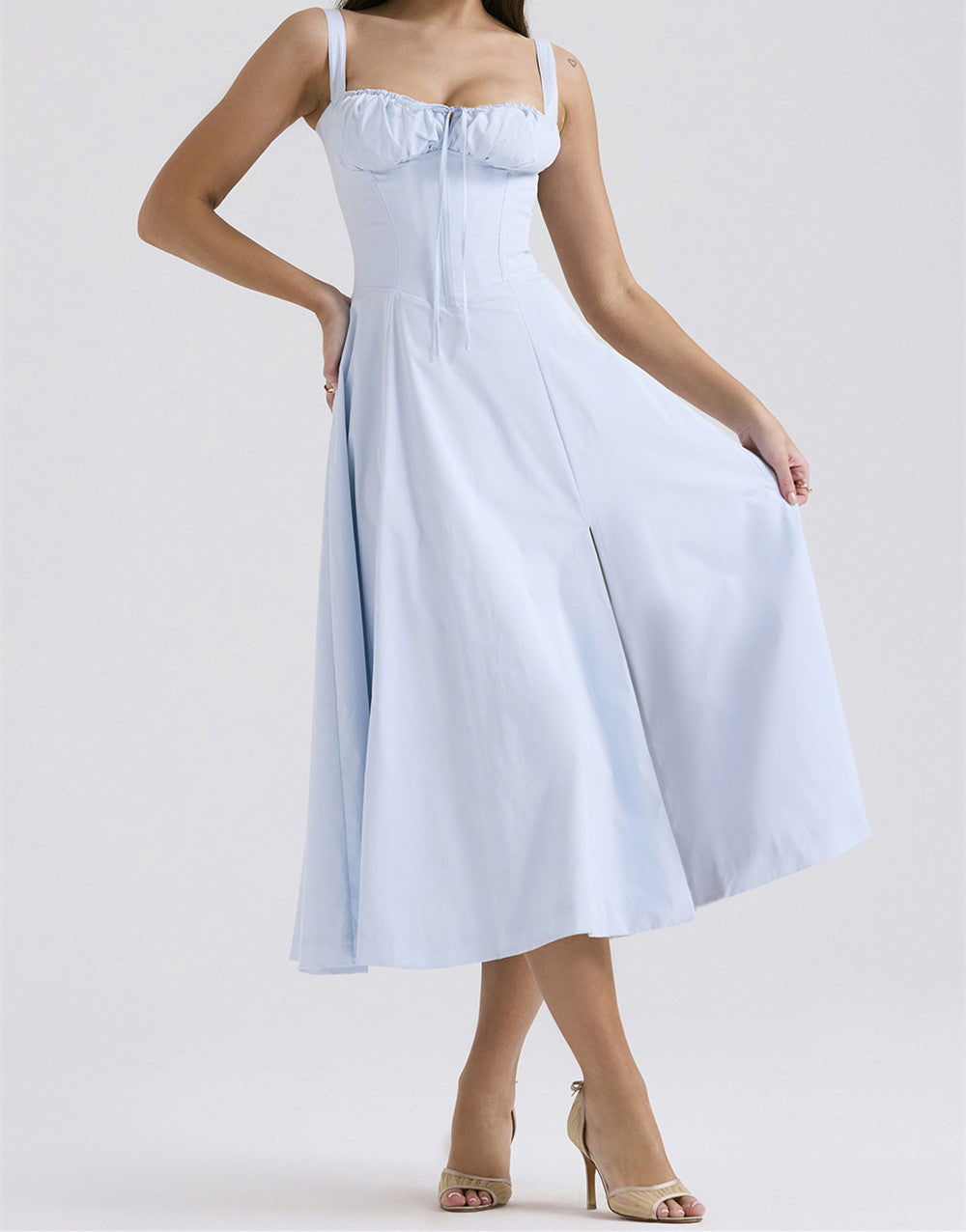 Suspender Gentle Style Dress