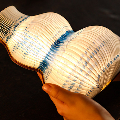 Suzhou Museum Blue and White Porcelain Gourd Folding Lamp Night Light