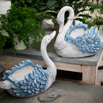 Swan Shaped Garden Planter