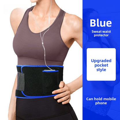 Sweat Absorbing Fitness Waist Belt with Pockets