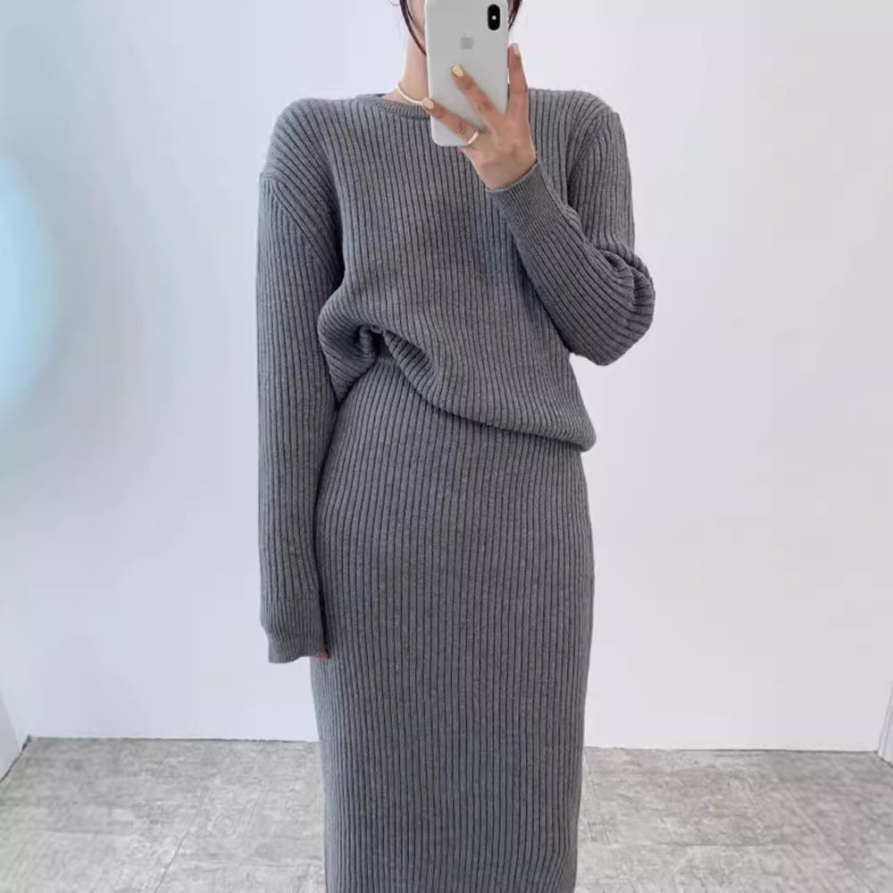 Sweater Slim-Fit Hip Dress