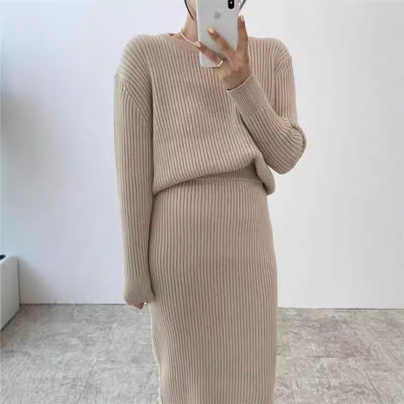 Sweater Slim-Fit Hip Dress