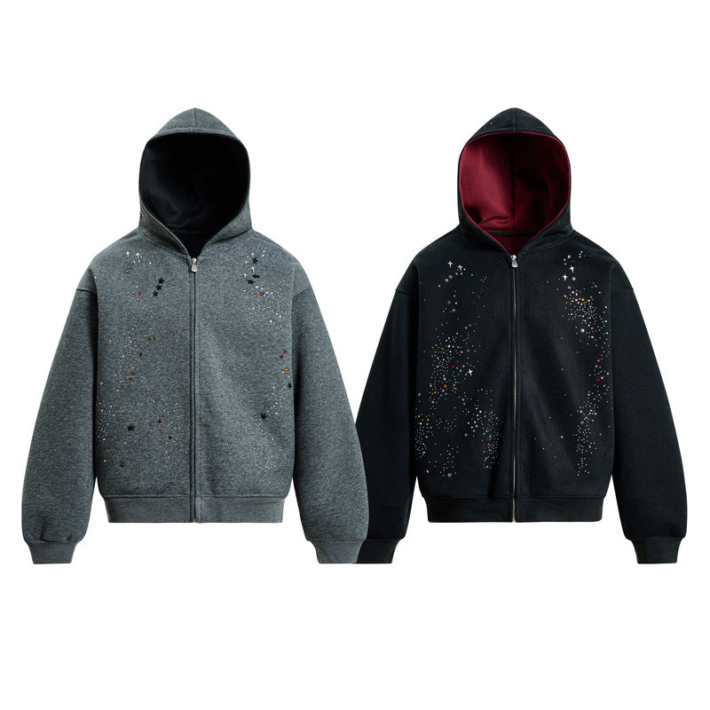 Sweatshirt cardigan