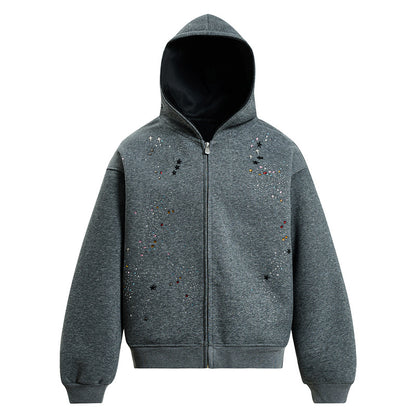 Sweatshirt cardigan