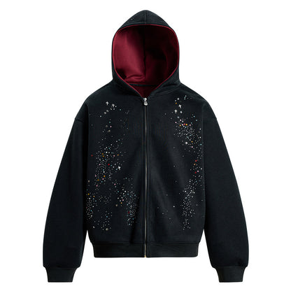 Sweatshirt cardigan