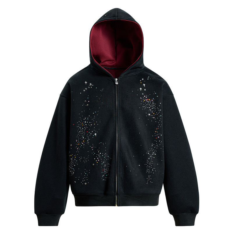 Sweatshirt cardigan
