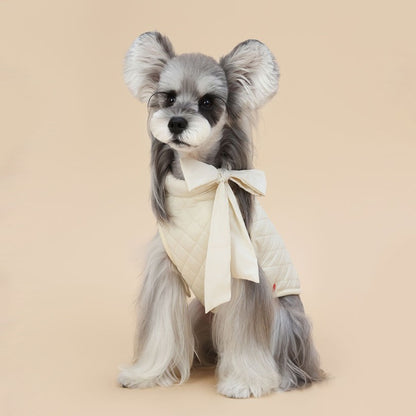 Sweet Bow Dog Winter Coat for Small Breeds