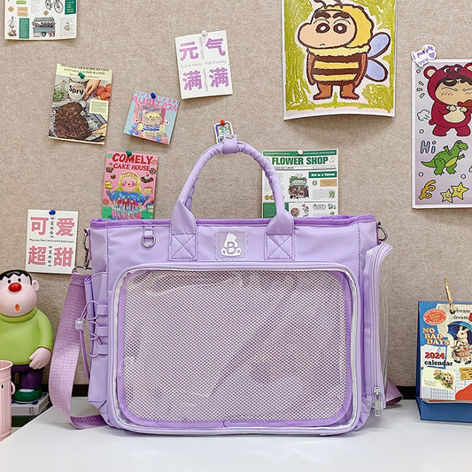 Sweet Girl’s Solid Color Shoulder Bag