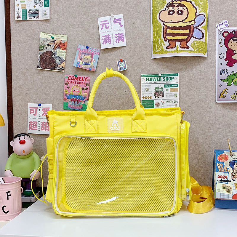Sweet Girl’s Solid Color Shoulder Bag