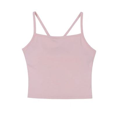 Sweet Hollow-out Back Vest