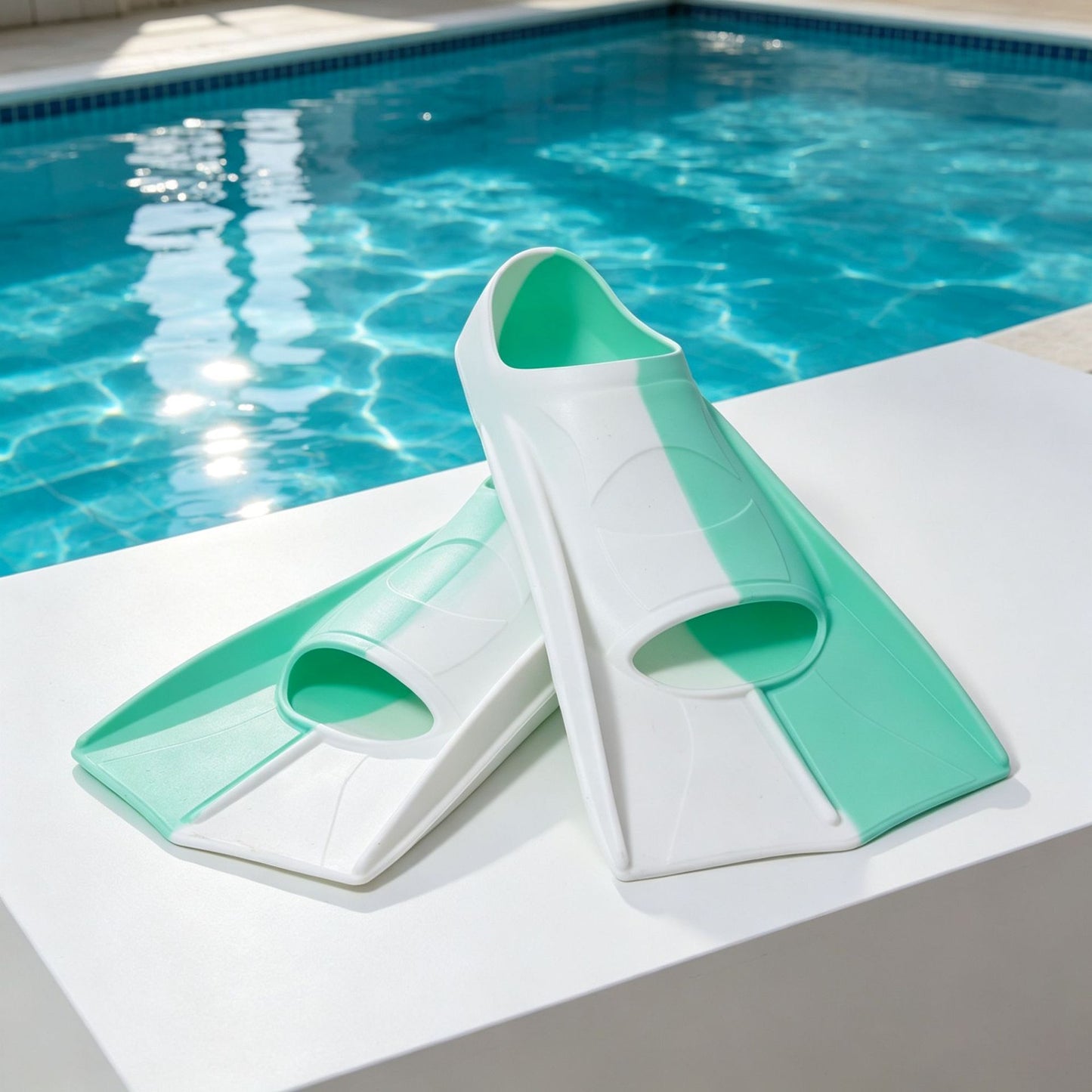 Swimming Fins Silicone Children's and Adult Professional Freestyle Diving Fins Training Equipment Cross-Border Wholesale Fins