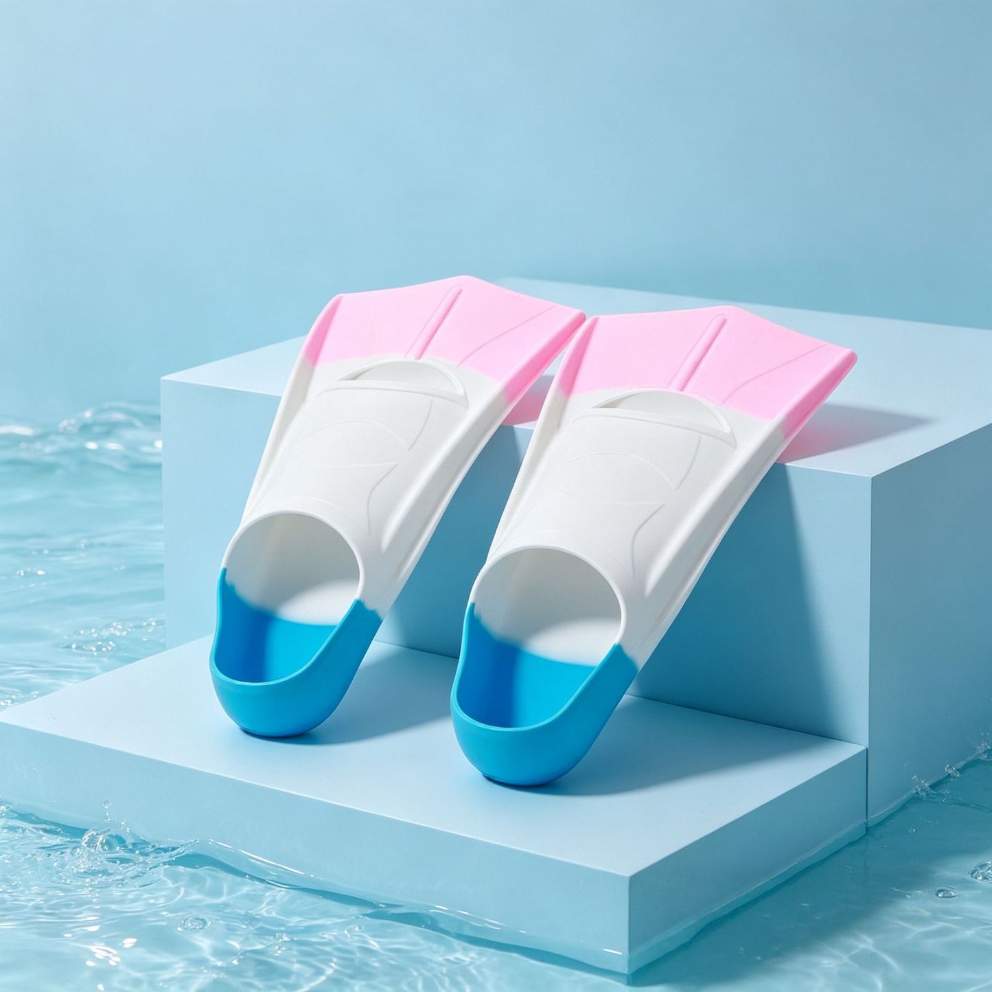 Swimming Fins Silicone Children's and Adult Professional Freestyle Diving Fins Training Equipment Cross-Border Wholesale Fins