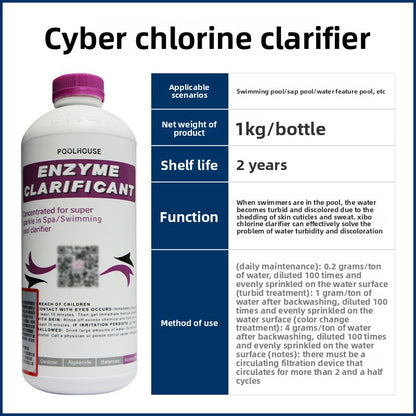 Swimming Pool Enzyme Clarifier and Algae Remover