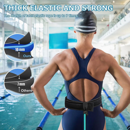 Swimming resistance band strength training equipment