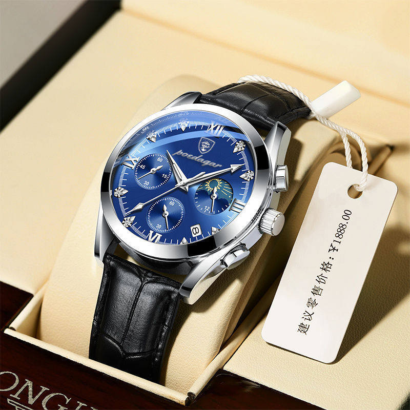 Swiss Quartz Waterproof Luminous Men's Watch