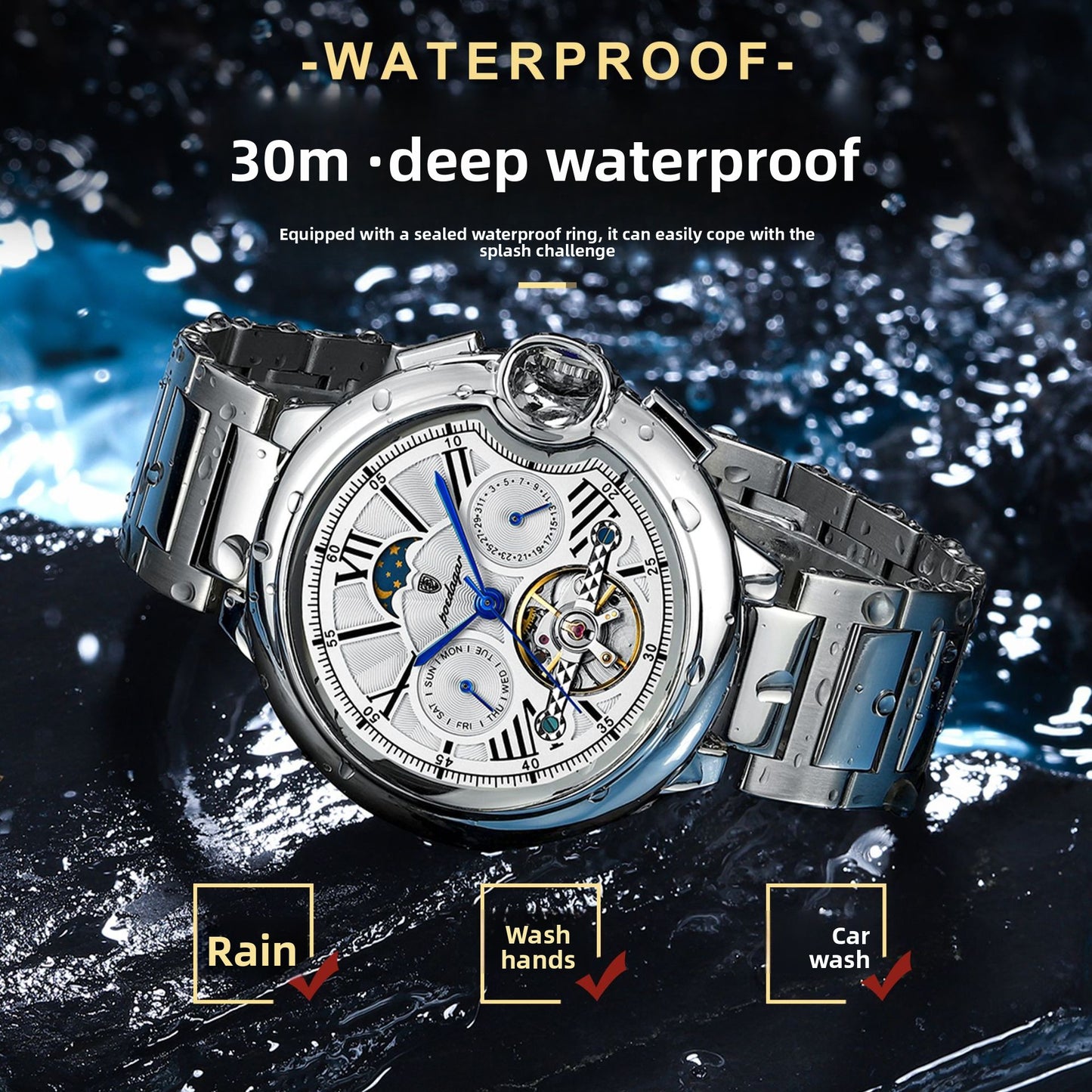 Swiss Style Multifunction Mechanical Watch
