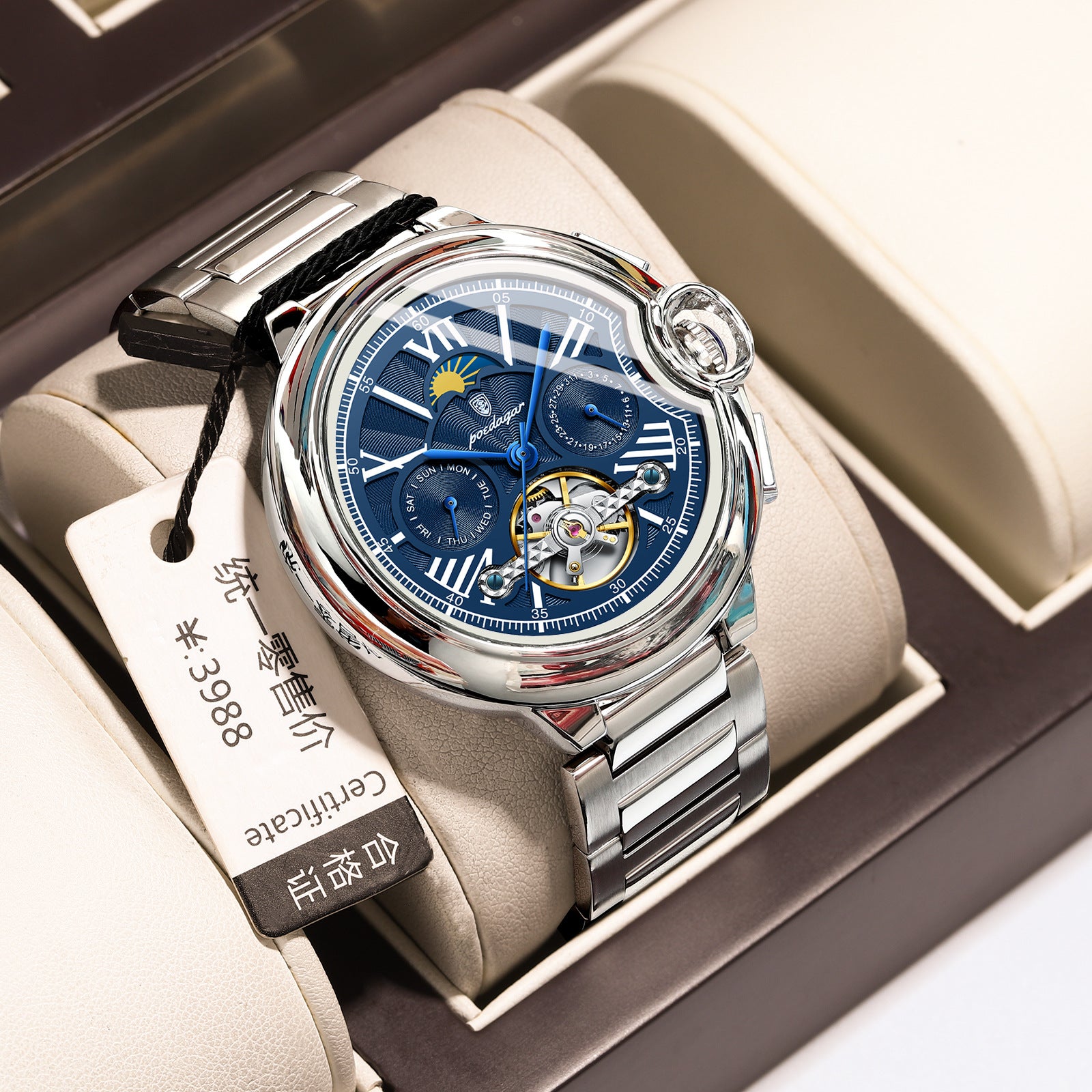 Swiss Style Multifunction Mechanical Watch