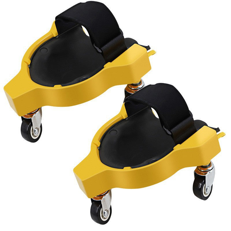 Swivel wheel mobile kneeling pad