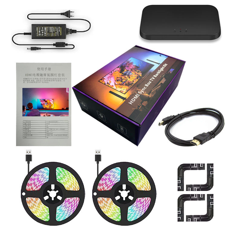 Synchronized Audio-Visual Ambient LED Strip