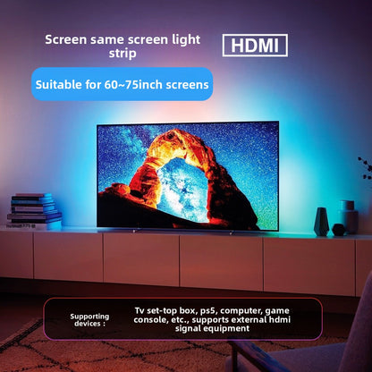 Synchronized Audio-Visual Ambient LED Strip