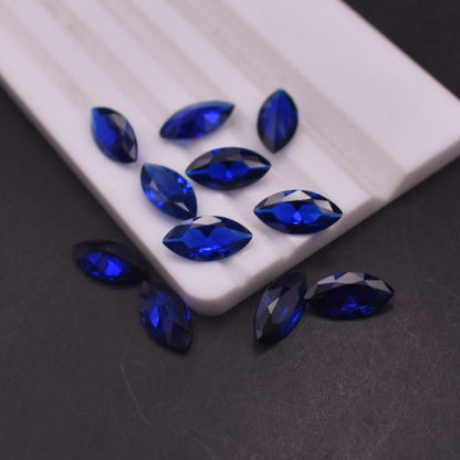 Synthetic Blue Spinel Marquise Loose Gemstone