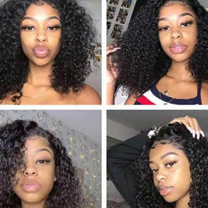 Synthetic Curly Wig with Adjustable Band