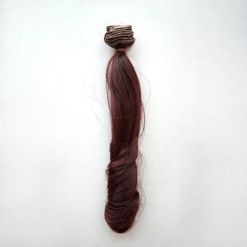 Synthetic Doll Wig with Heat-Resistant Fiber