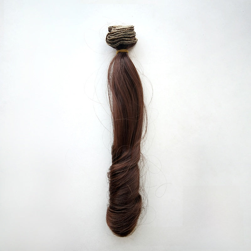 Synthetic Doll Wig with Heat-Resistant Fiber