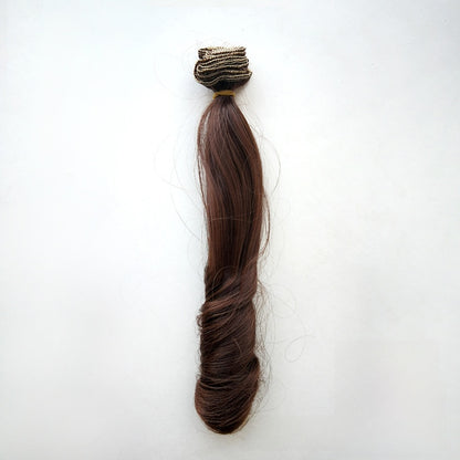 Synthetic Doll Wig with Heat-Resistant Fiber