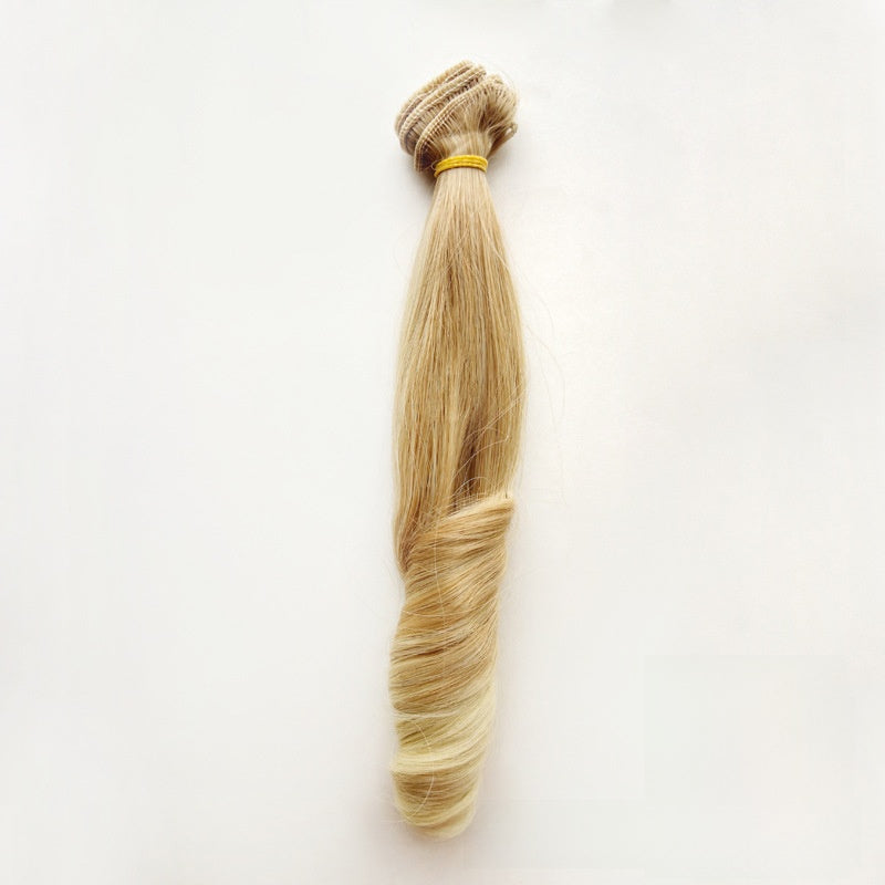 Synthetic Doll Wig with Heat-Resistant Fiber