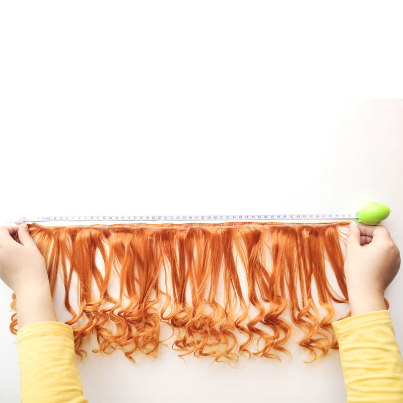 Synthetic Doll Wig with Heat-Resistant Fiber
