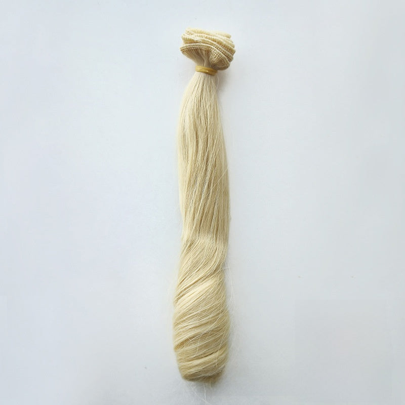 Synthetic Doll Wig with Heat-Resistant Fiber