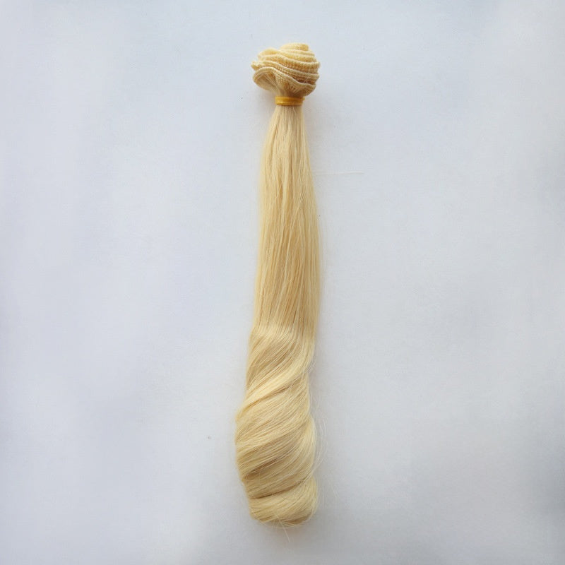 Synthetic Doll Wig with Heat-Resistant Fiber