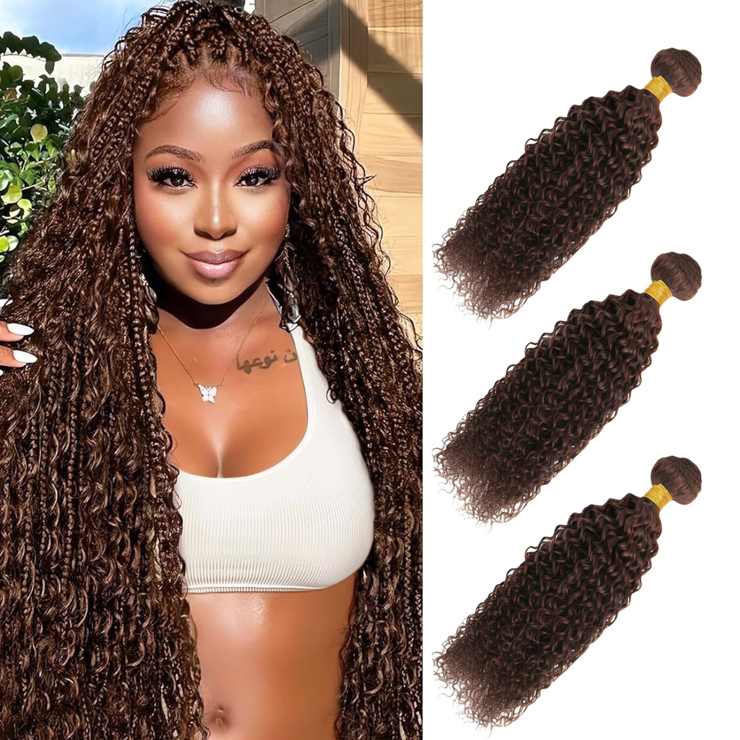 Synthetic fiber hair products