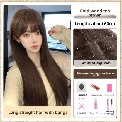 Synthetic fiber wig