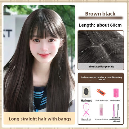 Synthetic fiber wig