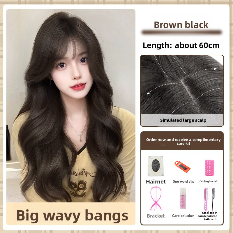 Synthetic fiber wig