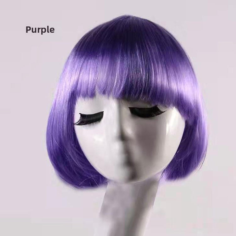 Synthetic fiber wig