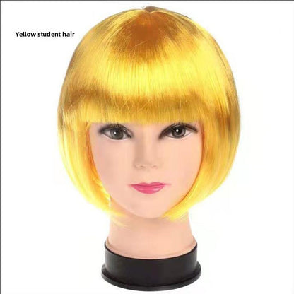 Synthetic fiber wig
