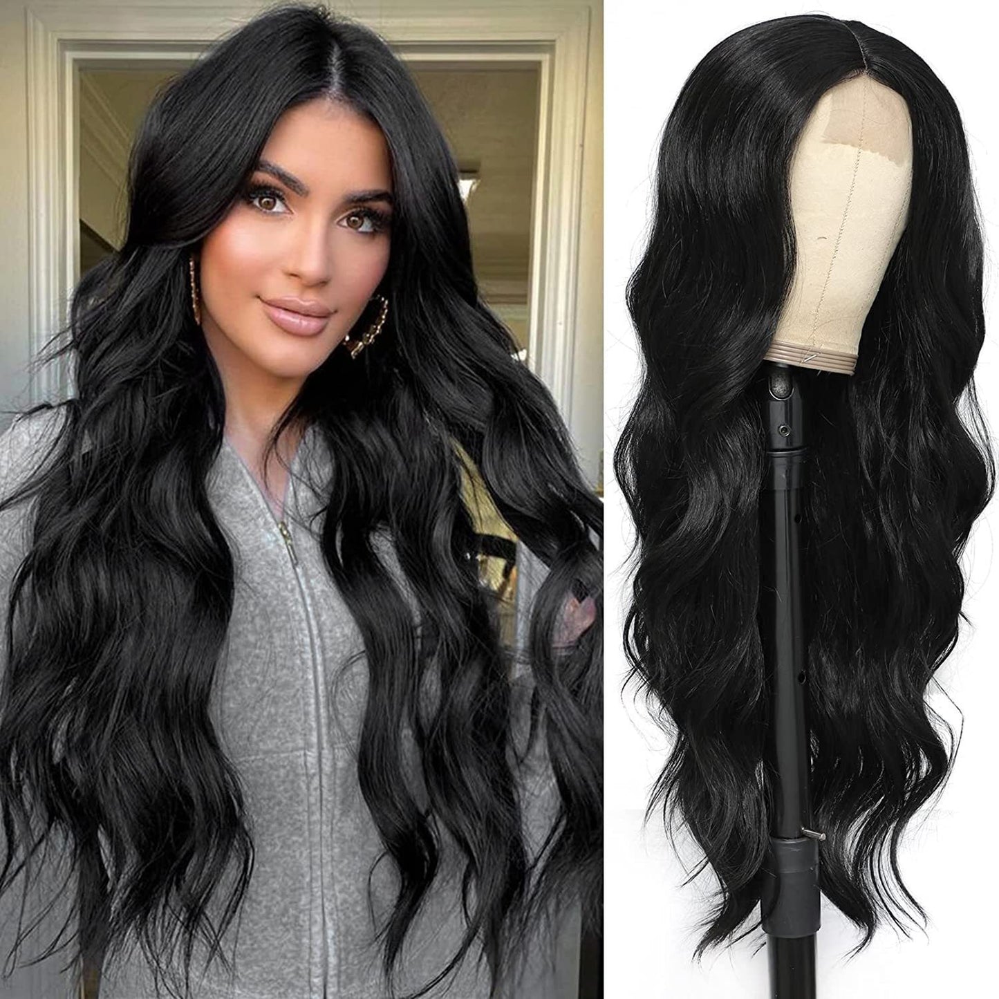 Synthetic fiber wig