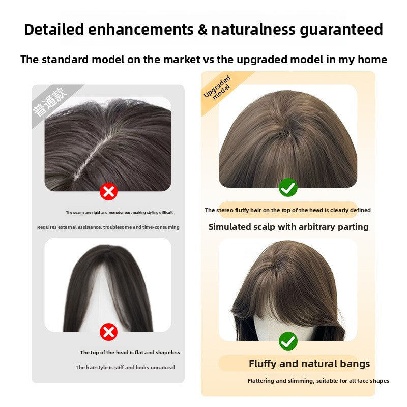 Synthetic fiber wig