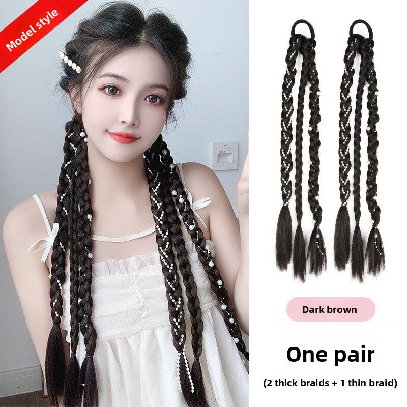 Synthetic Hair Braided Wig Ponytails for Styling