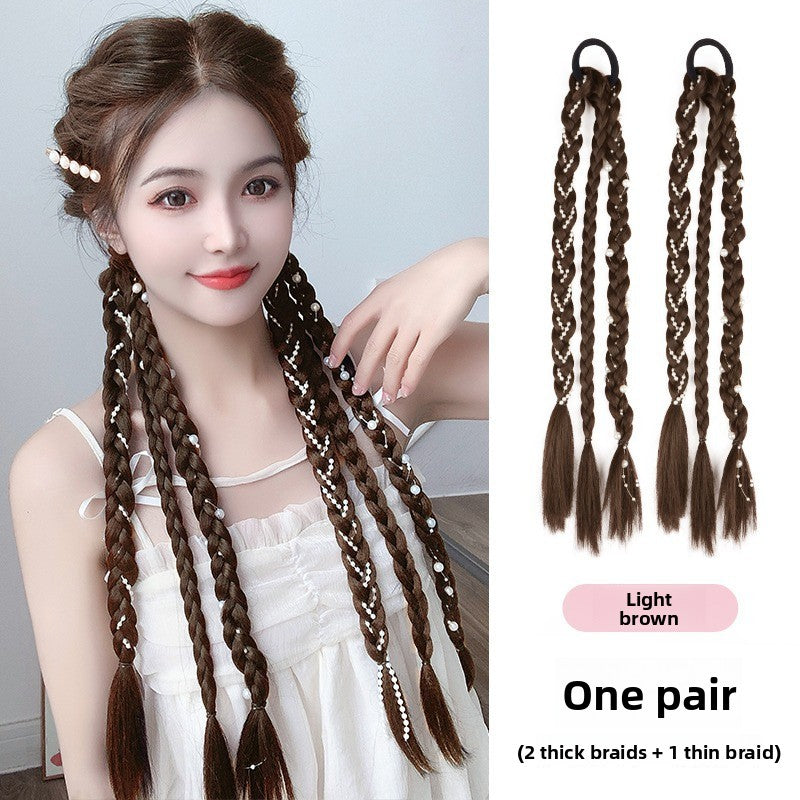 Synthetic Hair Braided Wig Ponytails for Styling